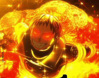 パチンコPフィーバー炎炎ノ消防隊Light ver.の“アドラバースト”カットイン中画像