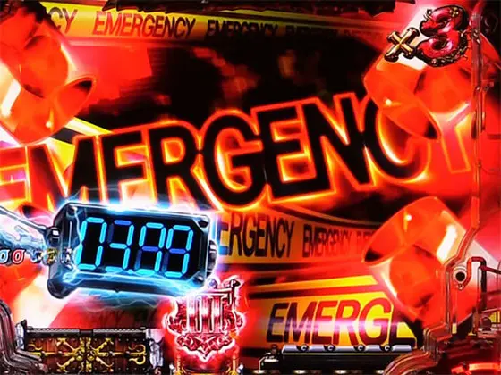 パチンコPルパン三世 消されたルパン 99verのEMERGENCY予告