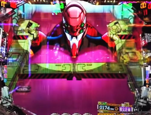 パチンコ新世紀エヴァンゲリオン 決戦 ～真紅～の格納庫背景