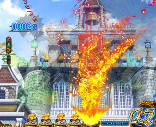 パチンコP FAIRY TAIL2の保留変化エフェクト大