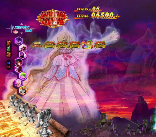 パチンコP FAIRY TAIL2のメイビス鼓舞背景