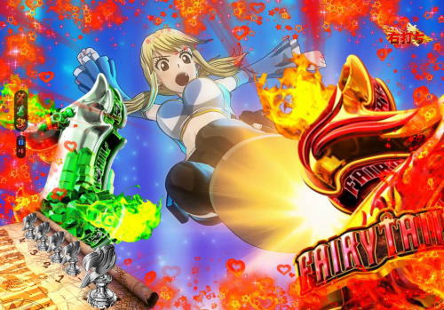 パチンコP FAIRY TAIL2のルーシィキック予告