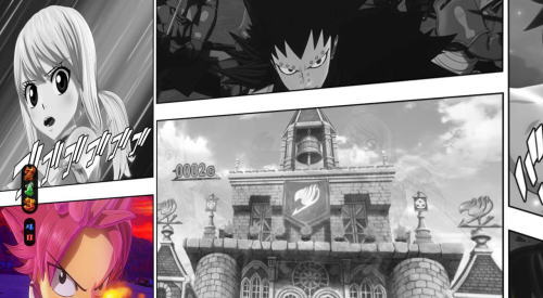 パチンコP FAIRY TAIL2の漫画コマフリーズ