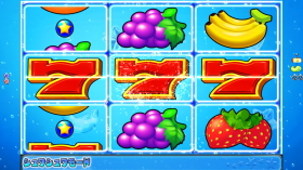 パチンコPフィーバーパワフルごらくver.の1ライン揃い画像
