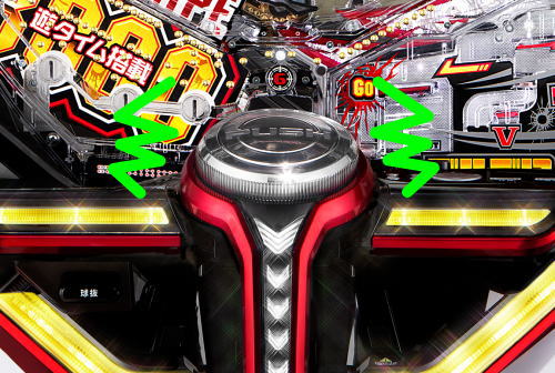 パチンコPフィーバーゴルゴ13 疾風ver.のボタンバイブ