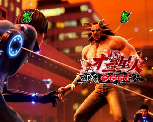 パチンコぱちんこ GANTZ:3 LAST BATTLEの星人バトルリーチ:VSオニ星人