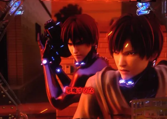 パチンコぱちんこ GANTZ 覚醒 RUSH180の赤テロップ画像
