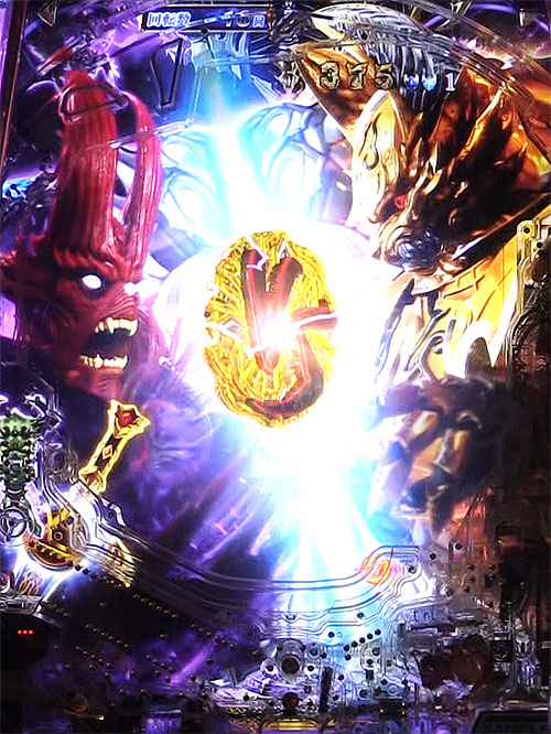 パチンコP牙狼GOLD IMPACTの牙狼vsジンガ演出