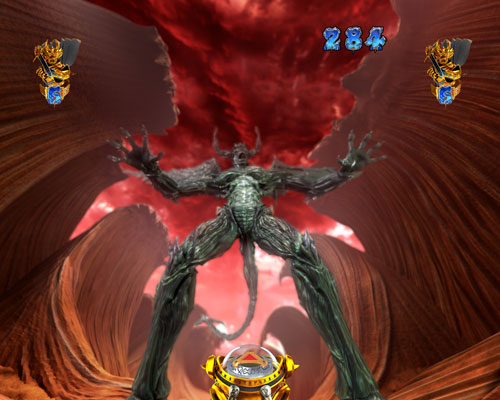 パチンコP牙狼月虹ノ旅人絆 GIGA GHOST Ver.の大河ガロvs融合巨大ホラー
