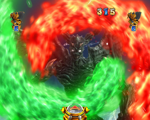 パチンコP牙狼月虹ノ旅人絆 GIGA GHOST Ver.の大河ガロvs融合巨大ホラー:絆獲得時