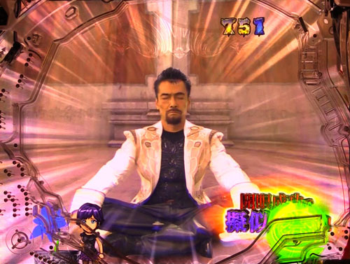 パチンコP牙狼月虹ノ旅人絆 GIGA GHOST Ver.の騎士実写リーチ:大河