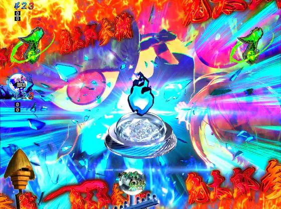 パチンコPゲゲゲの鬼太郎 獅子奮迅の鬼太郎VSバックベアードリーチボタン画像