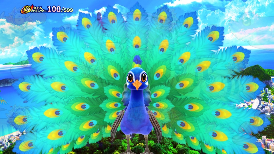 パチンコPギンギラパラダイス 夢幻カーニバルHCAの孔雀通過画像