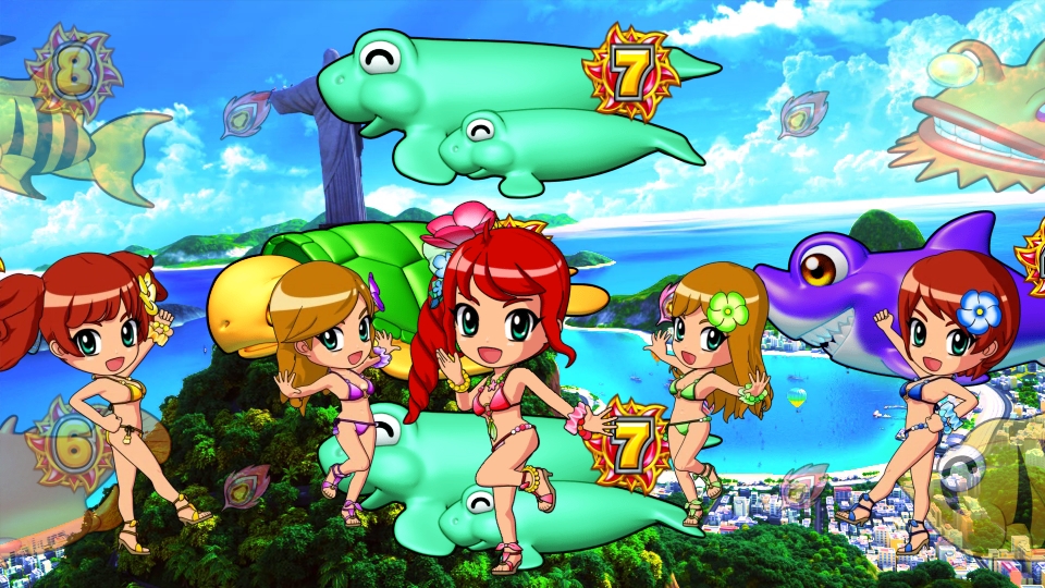 パチンコPギンギラパラダイス 夢幻カーニバルHTKのミニキャラSPUP画像