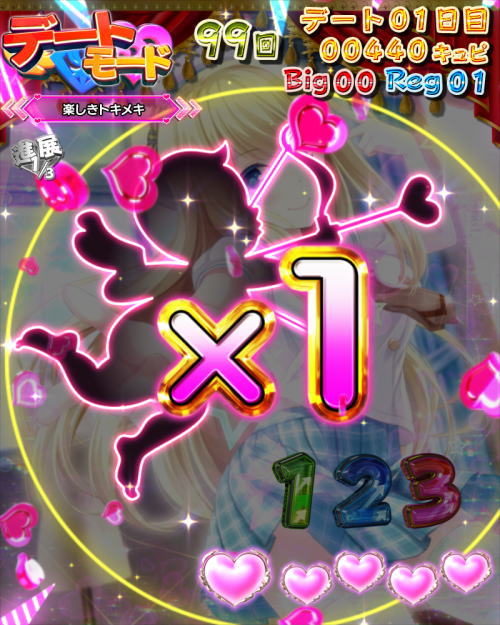 パチンコPガールフレンド（仮）のキュービッド獲得