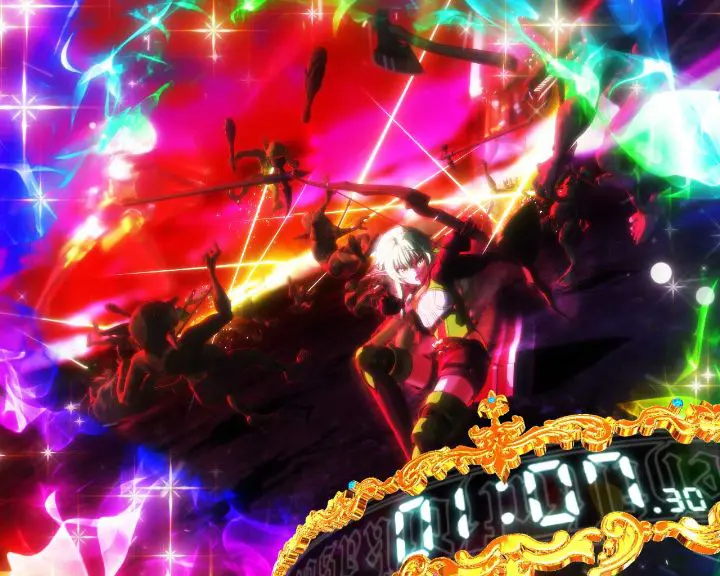 パチンコPゴブリンスレイヤーの強攻撃(虹)画像