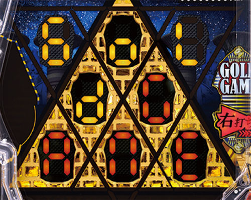 パチンコP一球魂GOLDピラミッ伝のGOLD GAME