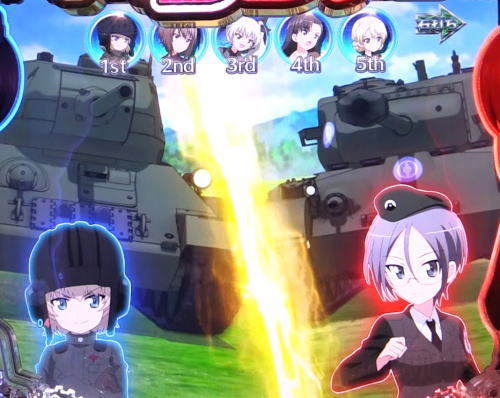 パチンコPガールズ&パンツァー 劇場版の攻撃分岐前の画像