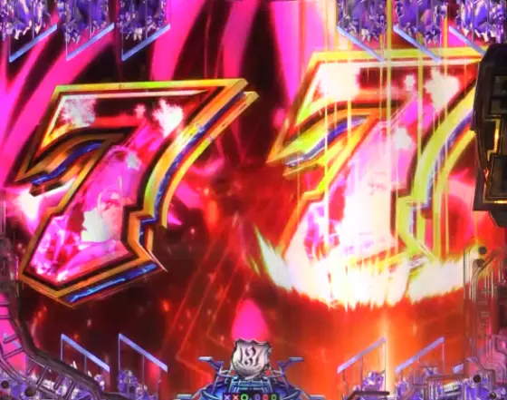 パチンコPギルティクラウン2 プレミアムライブチケットの7テン煽り予告画像