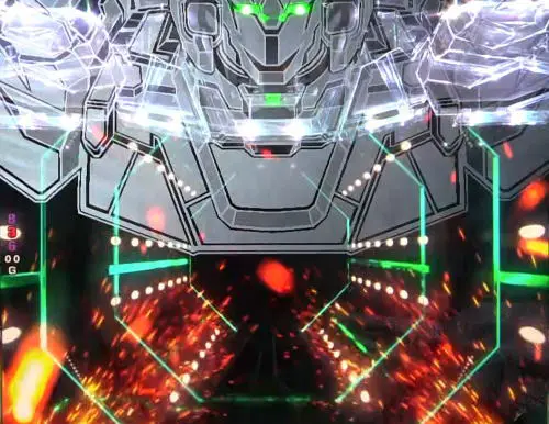 パチンコPフィーバー 機動戦士ガンダムユニコーンのSPリーチ発展時役物予告