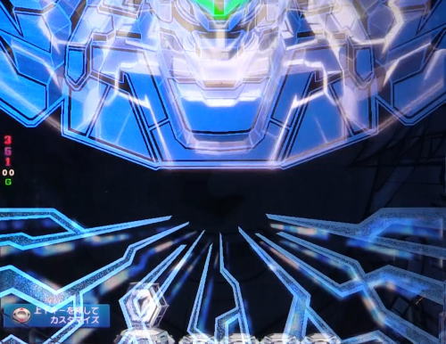 パチンコPフィーバー 機動戦士ガンダムユニコーンのガンダム保留変化予告