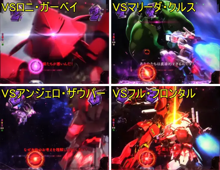 パチンコPフィーバー 機動戦士ガンダムユニコーンのMSバトルリーチ