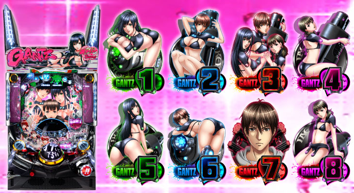 ぱちんこGANTZ:2 Sweet ばーじょんの筐体図柄画像