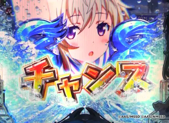 パチンコPハイスクール・フリート オールスターのリーチ文字予告画像