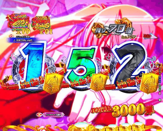 パチンコP緋弾のアリア~緋緋神降臨~ラッキートリガーVer.のアリアモード画像