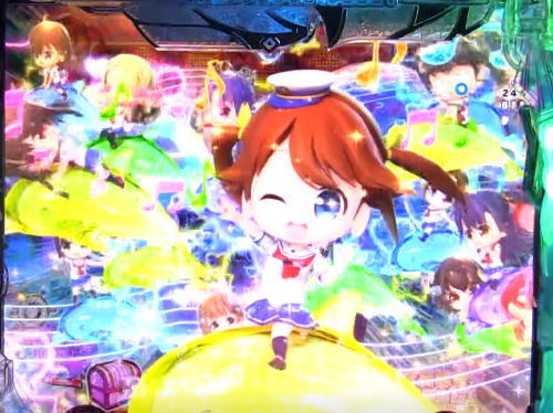 パチンコPAハイスクール・フリート スイートでハッピー！のキャラ群予告