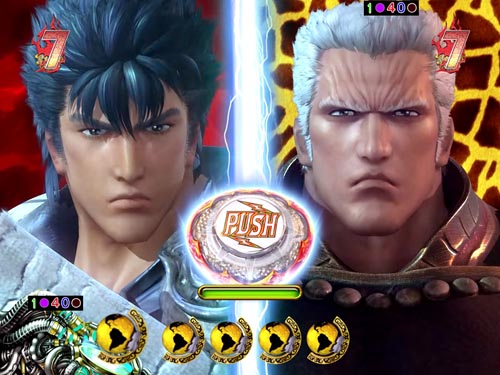 パチンコP真・北斗無双Re:319ver.の決戦リーチ:キャラ分割