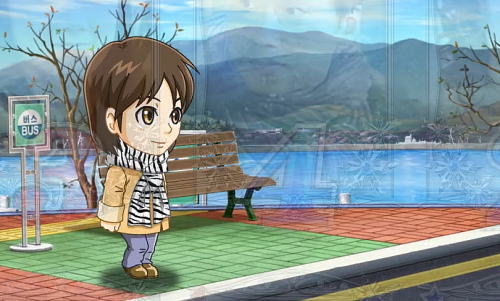 パチンコぱちんこ 冬のソナタ FOREVERのゼブラ柄
