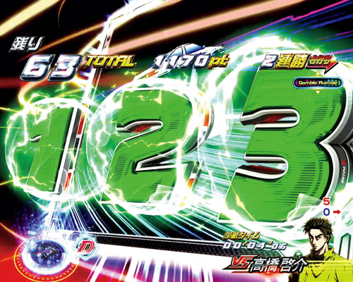 パチンコP頭文字Dのテールランプ予告