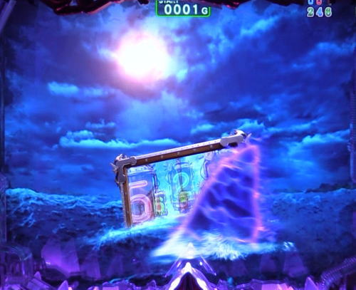 パチンコP JAWS3 LIGHTのヒレ通過予告画像