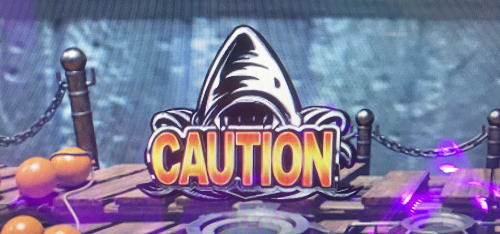 パチンコP JAWS3 LIGHTのCAUTION画像