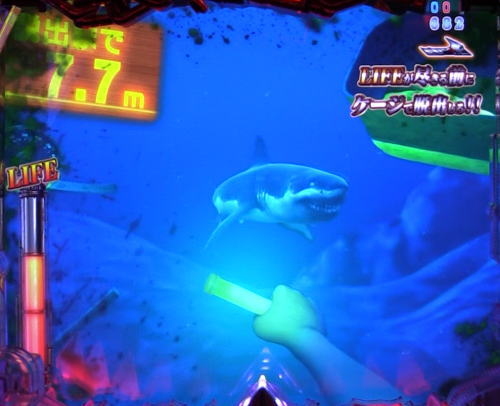 パチンコP JAWS3 LIGHTの倉庫リーチ画像