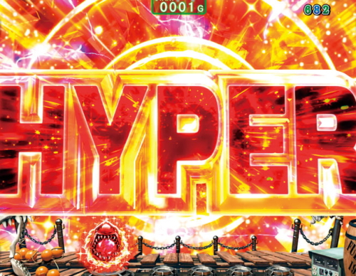 パチンコP JAWS3 LIGHTのSHOOTING ATTACK予告HYPER画像