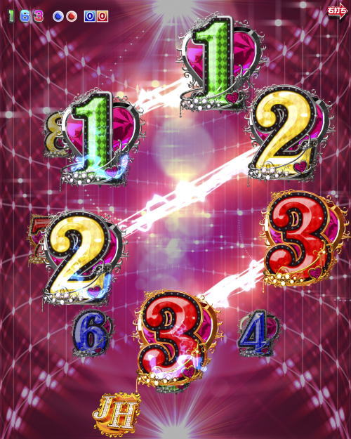 パチンコPジューシーハニー3のジューシーSTOCK放出TIMEの画像