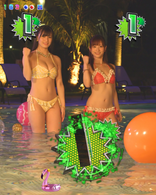 パチンコPジューシーハニー3 てんこ盛り連写RUSHのめ組のひとの画像