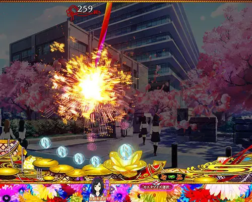 パチンコP地獄少女 Lightの線香花火予告