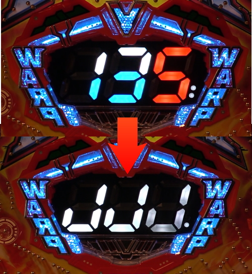 パチンコPJ-RUSH5 RSJの青図柄ガセ煽り～全図柄とっかえ画像