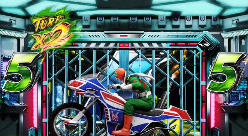 パチンコぱちんこ 仮面ライダー 闇のライダーver.　群予告の画像