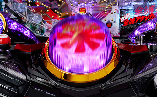 パチンコぱちんこ 仮面ライダー 闇のライダーver.の入賞時フラッシュ予告