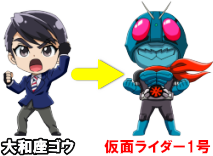 パチンコぱちんこ 仮面ライダー 闇のライダーver.のゴウ保留