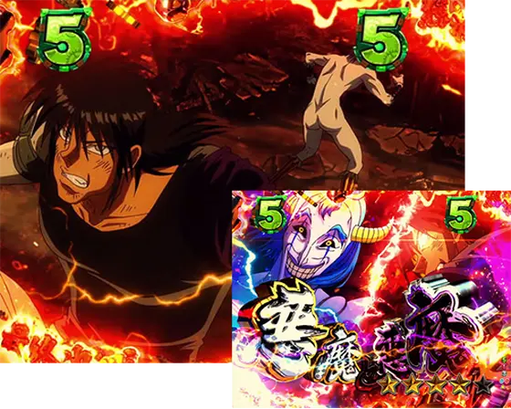 パチンコPフィーバーからくりサーカス Light ver.の悪魔と悪魔SP(VS ハーレクイン)