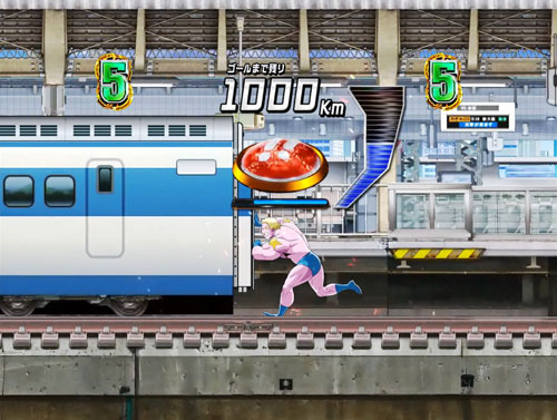 ぱちんこキン肉マン3 キン肉星王位争奪編 特盛ミートくんver.の新幹線アタック