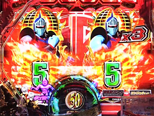 パチンコぱちんこキン肉マン3 キン肉星王位争奪編 友情シルバーのリーチライン予告