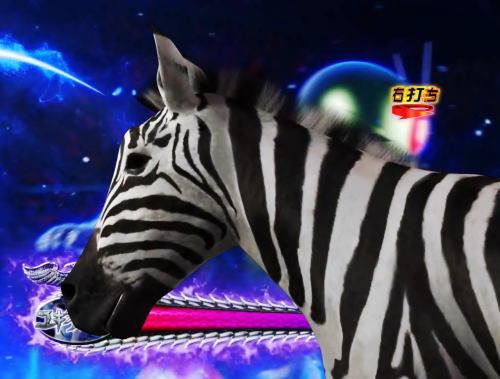 パチンコぱちんこ 仮面ライダー GO-ON LIGHTのシマウマ登場画像