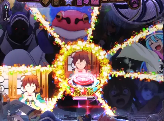 パチンコPこの素晴らしい世界に祝福を！199LT『このラッキートリガーに祝福を！』のリーチ選択