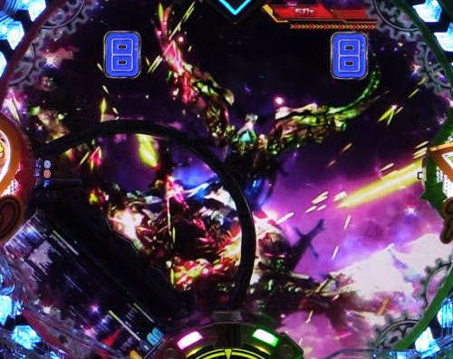 パチンコPフィーバーマクロスフロンティア4の翼の舞チャンス:ルート分岐演出の画像